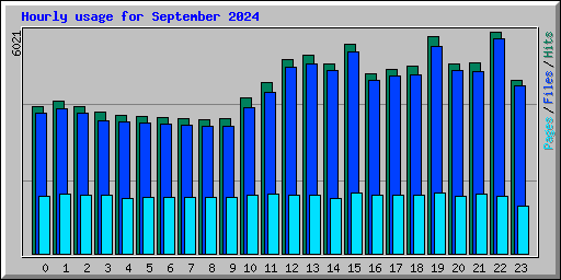 Hourly usage for September 2024